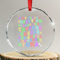 Inappropriate Adult Crystal Glass Ornament Funny My Yeast Infection Roulette Game TS10