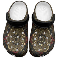 Indonesia Javanese Batik Clogs Shoes Nelson Mandela Madiba Vintage Style - Wonder Print Shop