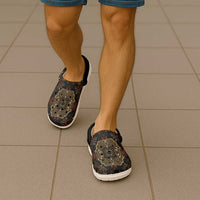 Indonesia Javanese Batik Clogs Shoes Nelson Mandela Madiba Vintage Style - Wonder Print Shop