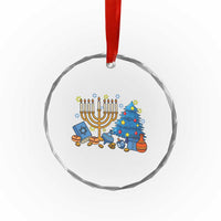 Interfaith Christmas Hanukkah Crystal Glass Ornament Celebration Festival Of Lights Gift TS12