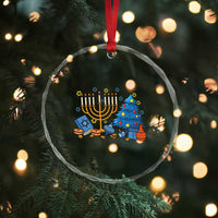 Interfaith Christmas Hanukkah Crystal Glass Ornament Celebration Festival Of Lights Gift TS12