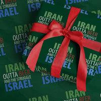Iran And Israel Political Satire Wrapping Paper Roll The Great Beer Struggle