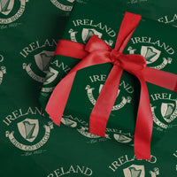 Ireland Erin Go Bragh Est 1922 Wrapping Paper Roll Irish Pride Vintage Harp - Wonder Print Shop