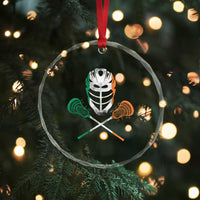Ireland Lacrosse Crystal Glass Ornament Irish Flag Ireland - Wonder Print Shop