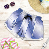 Ireland National Football Shorts for Women Greek Key Inspired Geometry - Wonder Print Shop