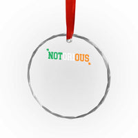 Irish Pride Boxing Fighting Notorious Crystal Glass Ornament Irish Flag Lucky Shamrock Graphic