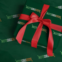 Irish Pride Boxing Fighting Notorious Wrapping Paper Roll Irish Flag Lucky Shamrock Graphic