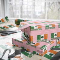 Irish Pride Boxing Fighting Notorious Wrapping Paper Roll Vintage Ireland Flag Irish Retro Throwback