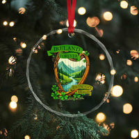 Irish Pride Crystal Glass Ornament Ireland Forever Erin Go Bragh Harp Shamrock - Wonder Print Shop