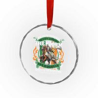 Irish Pride Crystal Glass Ornament The Devil Whispers You Can't Withstand The Storm The Irishman Replies - Wonder Print Shop