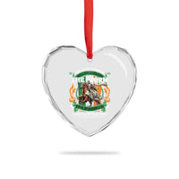 Irish Pride Heart Crystal Glass Ornament The Devil Whispers You Can't Withstand The Storm The Irishman Replies - Wonder Print Shop
