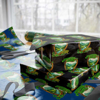 Irish Pride Wrapping Paper Roll Ireland Forever Erin Go Bragh Harp Shamrock - Wonder Print Shop