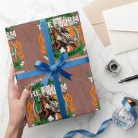 Irish Pride Wrapping Paper Roll The Devil Whispers You Can't Withstand The Storm The Irishman Replies - Wonder Print Shop