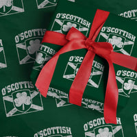 Irish-Scots Irish Scottish Wrapping Paper Roll O'Scottish Vintage Shamrock - Wonder Print Shop
