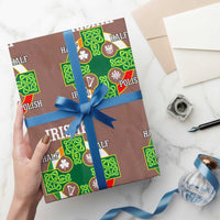 Irishki Half Irish Half Polish Wrapping Paper Roll Celtic Cross St Patricks - Wonder Print Shop