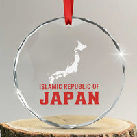 Islamic Republic of Japan Country Map Graphic Crystal Glass Ornament Viral Political Satire Meme