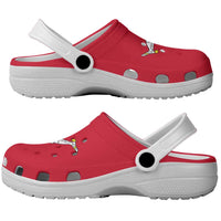 Isle of Man Clogs Shoes Flag Color Inspiration - Wonder Print Shop