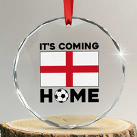 It is Coming Home England Football Flag Crystal Glass Ornament Patriotic Soccer Fans St Georges Cross Heritage Pride