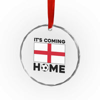 It is Coming Home England Football Flag Crystal Glass Ornament Patriotic Soccer Fans St Georges Cross Heritage Pride