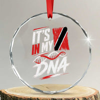 It Is in My DNA Trinidad and Tobago Crystal Glass Ornament Trinidadian Flag Roots