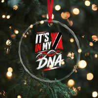 It Is in My DNA Trinidad and Tobago Crystal Glass Ornament Trinidadian Flag Roots