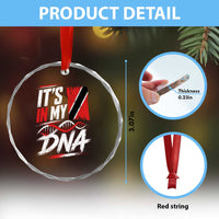 It Is in My DNA Trinidad and Tobago Crystal Glass Ornament Trinidadian Flag Roots