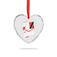 It Is in My DNA Trinidad and Tobago Heart Crystal Glass Ornament Trinidadian Flag Roots