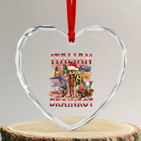 Italian Brainrot Christmas Meme Heart Crystal Glass Ornament Funny Brain Rot Gen Z Meme - Wonder Print Shop