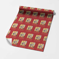It’s A Good Day To Crochet Wrapping Paper Roll Cute Cat Chasing Yarn - Wonder Print Shop