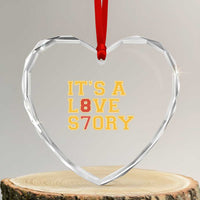 It’s a Love Story 87 Heart Crystal Glass Ornament Inspired Football Romance - Wonder Print Shop
