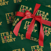 It’s a Love Story 87 Wrapping Paper Roll Inspired Football Romance - Wonder Print Shop