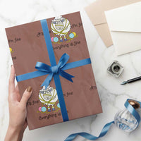 Its Fine I am Fine Everything Is Fine Wrapping Paper Roll Funny Sheep Yarn Chaos - Wonder Print Shop