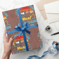 It's Fine I'm Fine Everything Is Fine Funny Cat Wrapping Paper Roll Christmas Gift - undefined