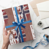 It's in My DNA Wrapping Paper Roll Norwegian Norway Map Flag Pride