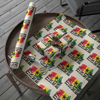 Its In My DNA Ghana Wrapping Paper Roll Proud Ghanaian Heritage Ghanese Roots Vintage Ghana Map Flag