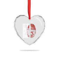 It's in My DNA Heart Crystal Glass Ornament Denmark Map Flag Danish Gift