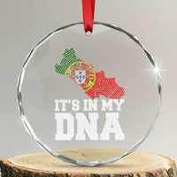 Its in My DNA Portugal Crystal Glass Ornament Portuguese Flag Portugal Boy Girl Gift TS10