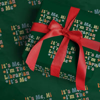 It's Me Hi I'm The Librarian Summer Reading Wrapping Paper Roll Funny Back to School