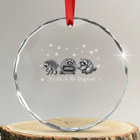 Its Ok To Be Different Jimothy Raccoon Crystal Glass Ornament Cute Trash Panda Viral Animal Lover Gift