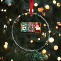 It's The Most Wonderful Time Of The Year Crystal Glass Ornament Coquette Christmas TS11
