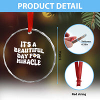 IVF Miracle Crystal Glass Ornament Transfer Day Infertility Support Gift - Wonder Print Shop