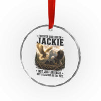 Jackie Bald Eagle Crystal Glass Ornament Forever Our Queen Not Just An Eagle But A Legend In The Sky