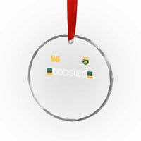 Jamaica Bobsled 1988 Sports Jersey Style Crystal Glass Ornament Retro Winter Games Team Island Jamaican Pride
