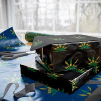 Jamaica Flag Cannabis Wrapping Paper Roll Funny Stoner Weed Lovers Marijuana 420 - Wonder Print Shop