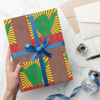 Jamaica Rasta Shaka Sign Wrapping Paper Roll Retro Reggae Vibes - Wonder Print Shop
