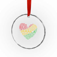 Jamaica Reggae Crystal Glass Ornament One Love Rasta Culture - Wonder Print Shop