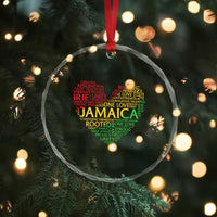 Jamaica Reggae Crystal Glass Ornament One Love Rasta Culture - Wonder Print Shop