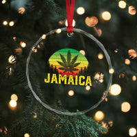 Jamaica Stoner Crystal Glass Ornament Rasta Sunset Cannabis Marijuana Weed Lovers 420 - Wonder Print Shop