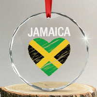 Jamaican Heart Flag Crystal Glass Ornament Patriotic Jamaica Girls Proud Jamaican Roots TS10