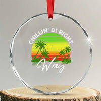 Jamaican Reggae Vibes Crystal Glass Ornament Retro Rasta Sunset Chill Chillin Di Right Way TS10